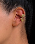 Brass Spiral Ear Cuff handmade by A Creator's Studio