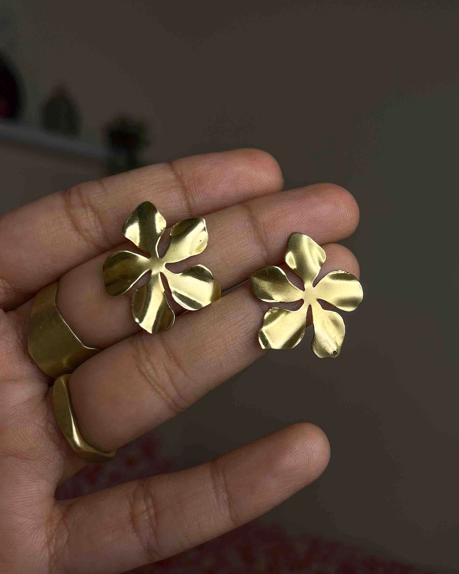Flower Statement Studs