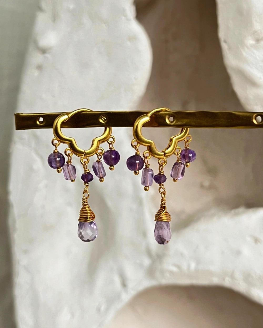 Amethyst Chandelier Earrings