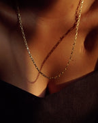 Brass rectangular link chain handmade by A Creator's Studio