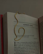 Brass wired cat bookmark handmade by A Creator's Studio