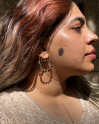 Black Studded Earrings