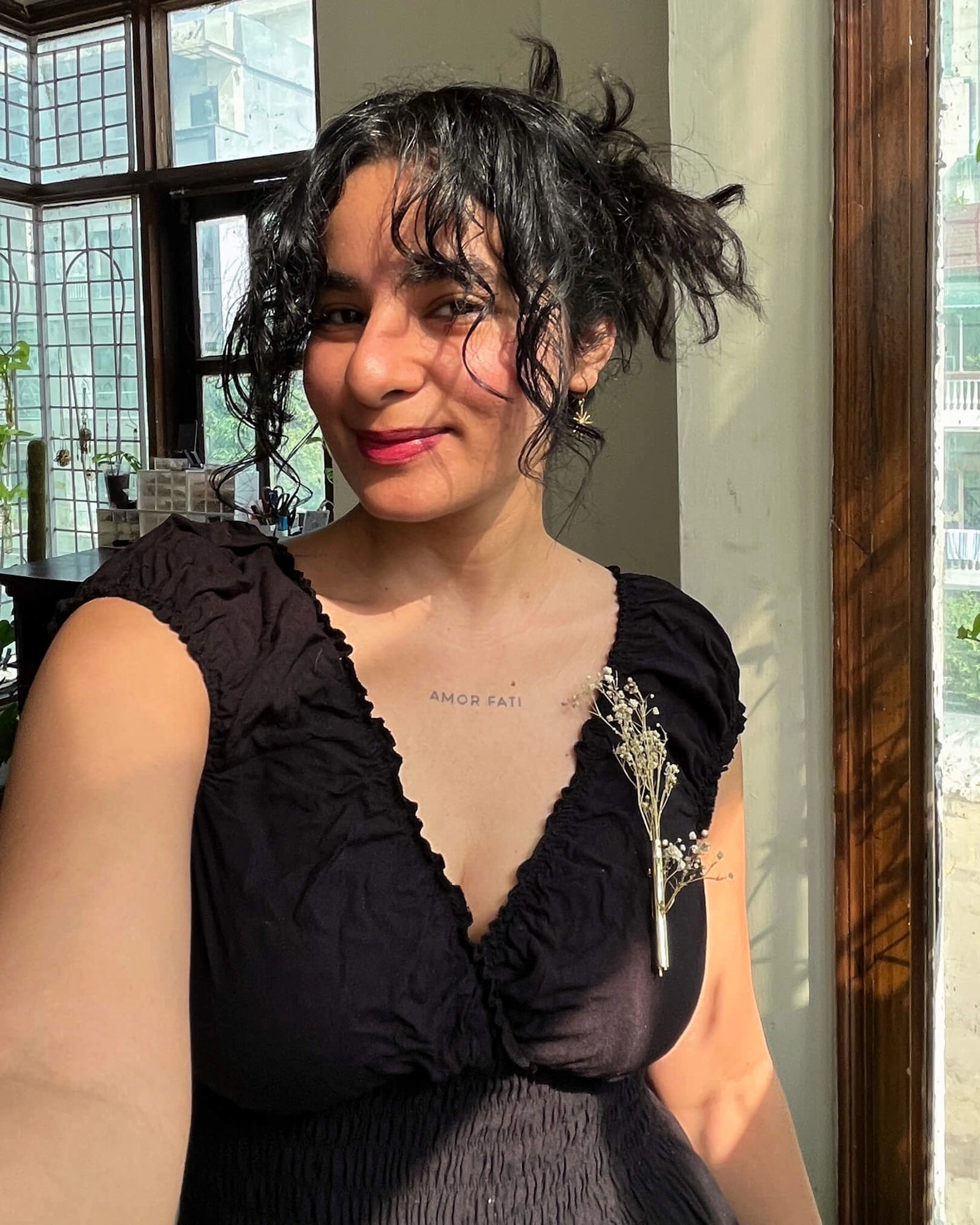 Flower Holder Brooch