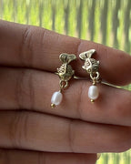 Fish and Pearl Earrings
