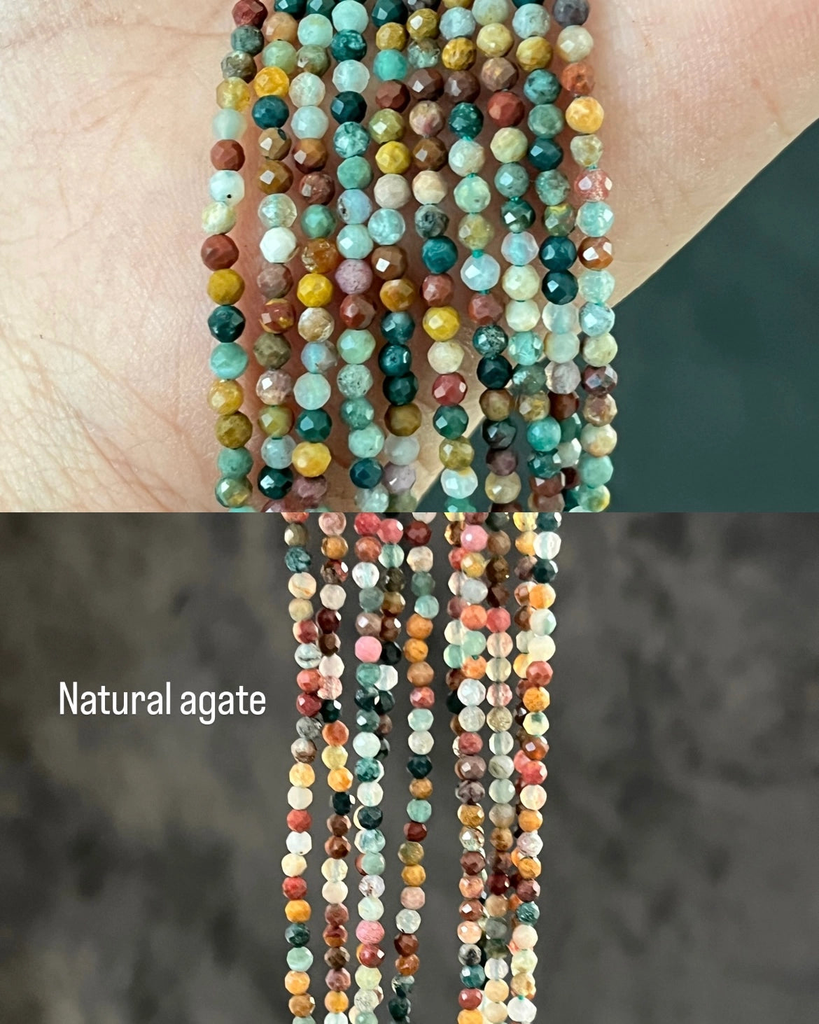 Brass crystal link bracelet with multiple crystal links handmade by A Creator's Studio