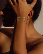 Brass Flat snake chain handmade by A Creator's Studio