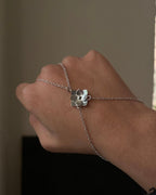 Bloomette Sterling Silver Floral Hand Chain