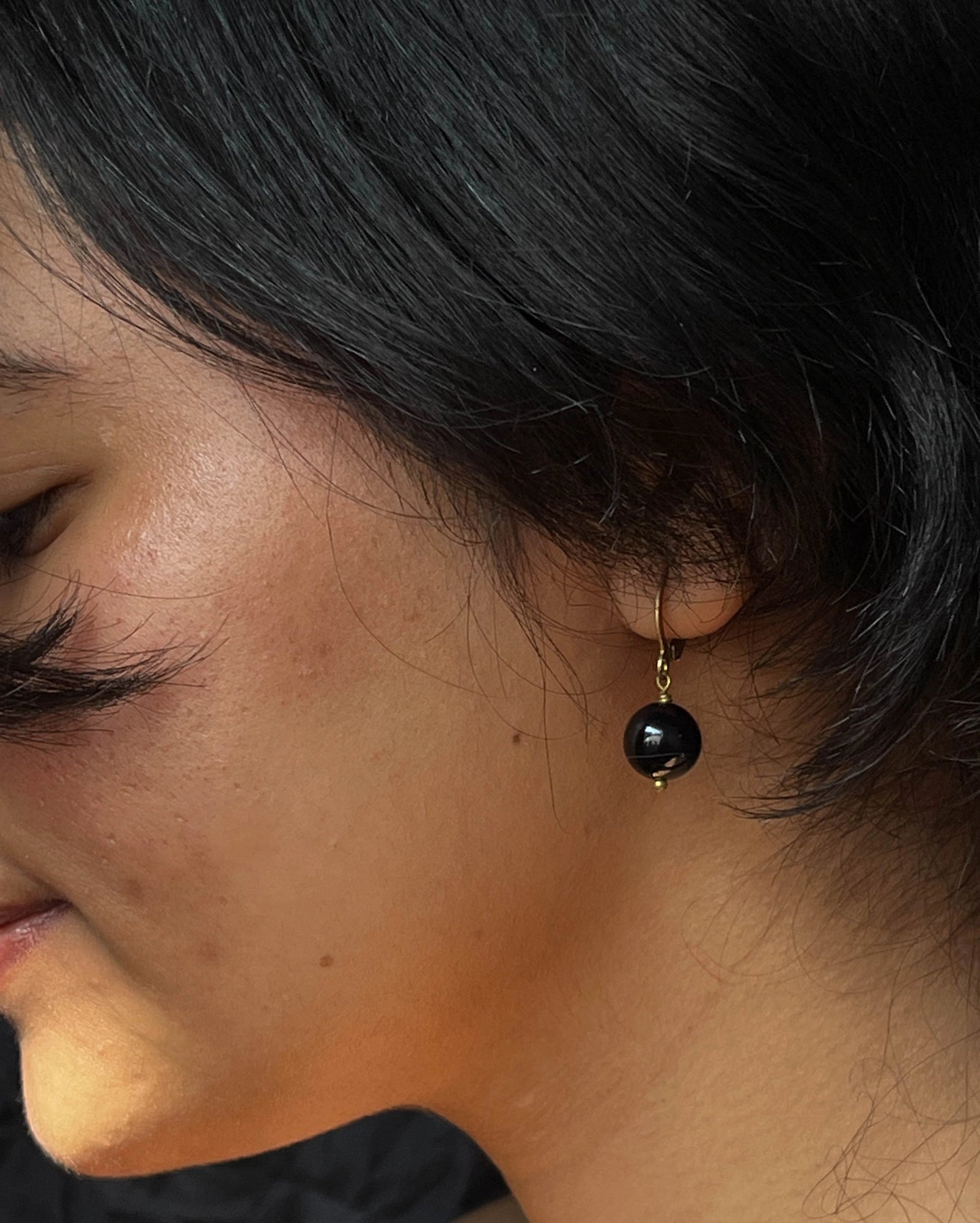 Black Tourmaline Earrings