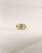 Evil Eye Ring Brass