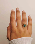 Evil Eye Ring Brass
