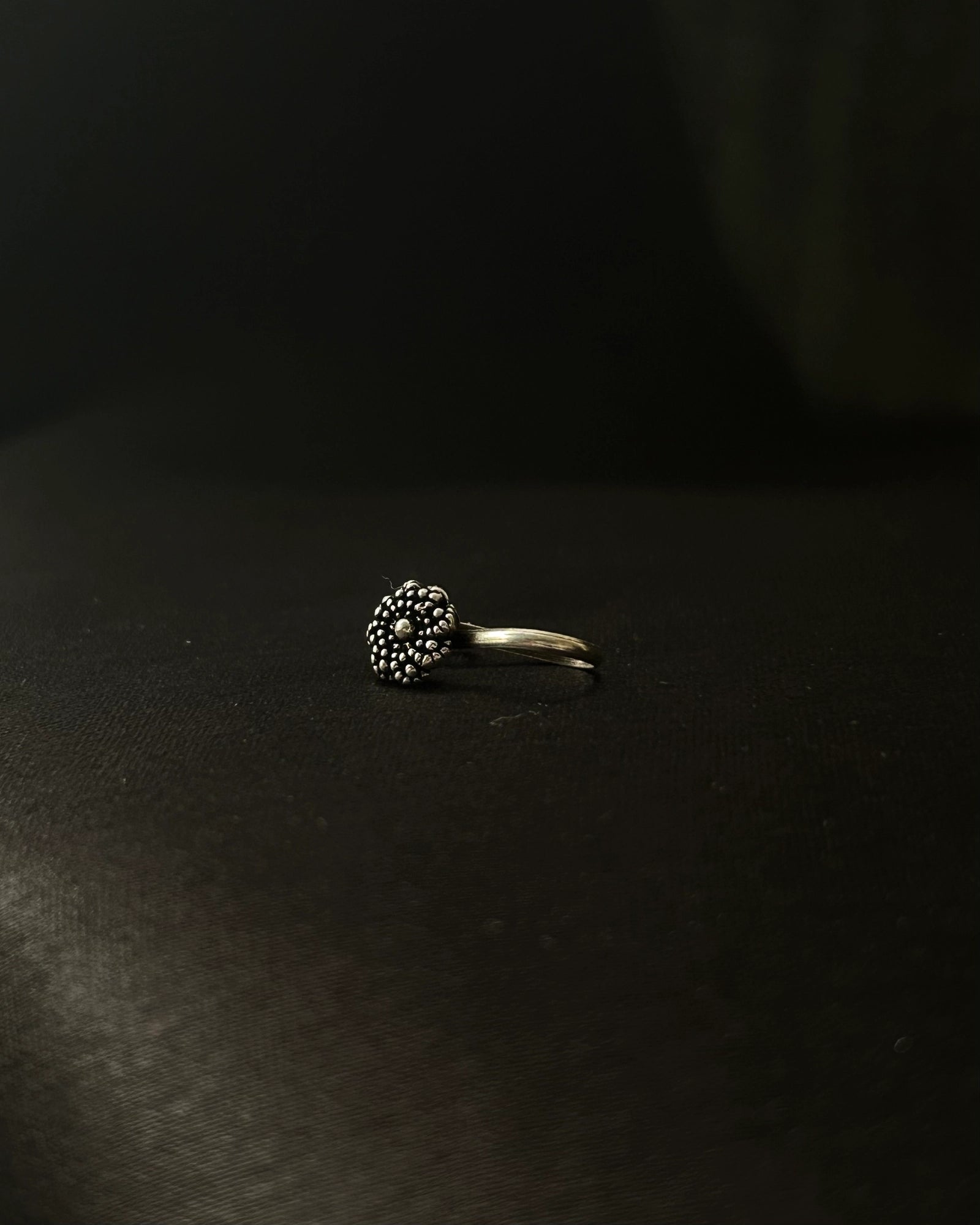 Silver oxidised nose ring for non pierced nose handmade by A Creator's Studio