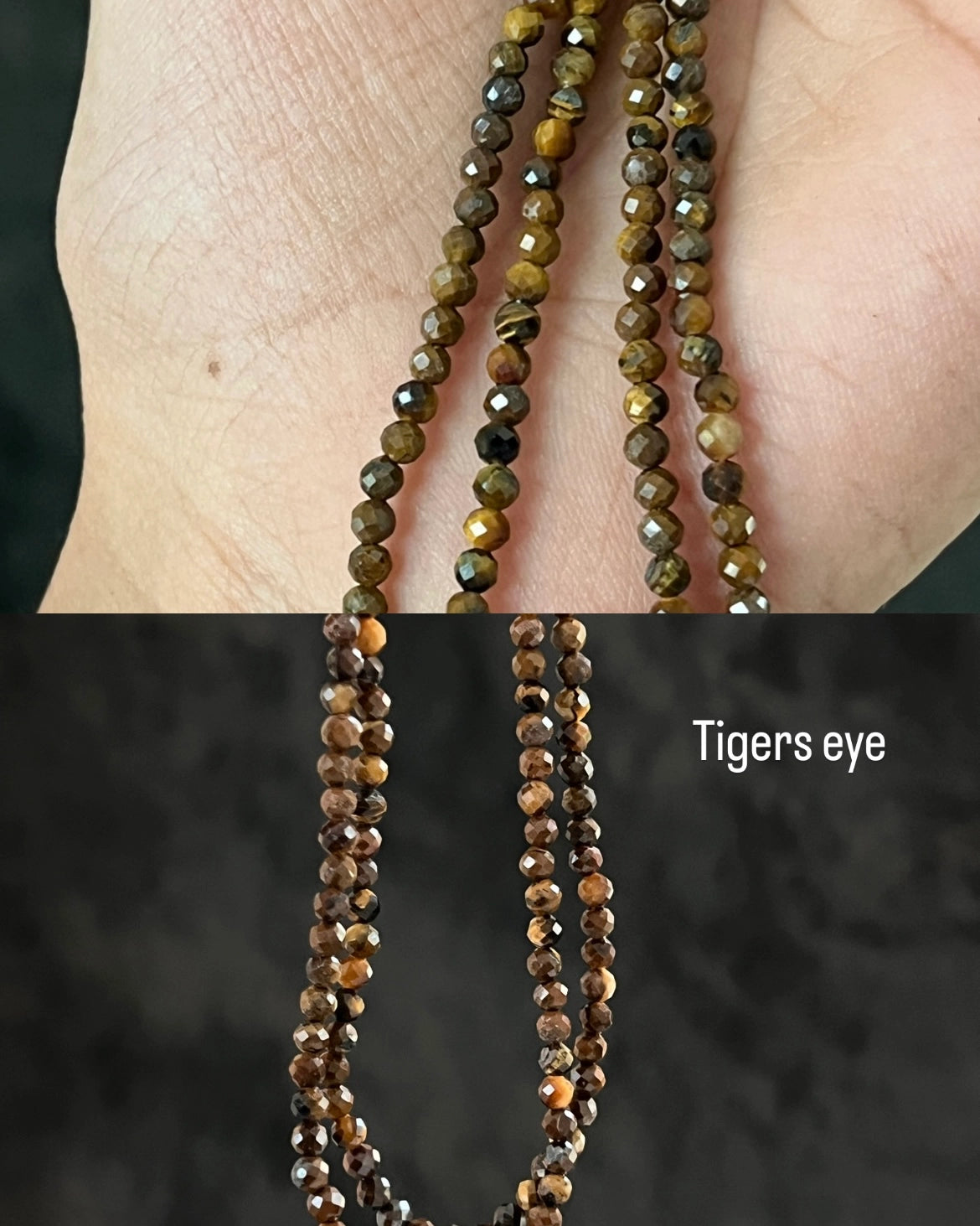 Brass crystal link bracelet with multiple crystal links handmade by A Creator's Studio