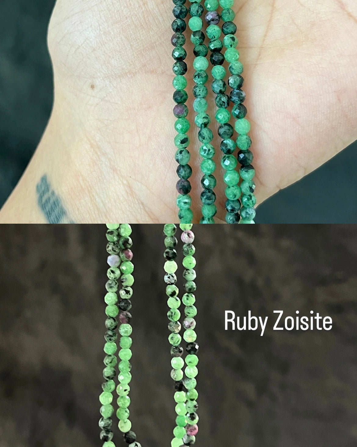 Brass crystal link bracelet with multiple crystal links handmade by A Creator's Studio