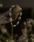 20k Gold Plated Fresh Water Pearl linked Bracelet handmade by A Creator's Studio