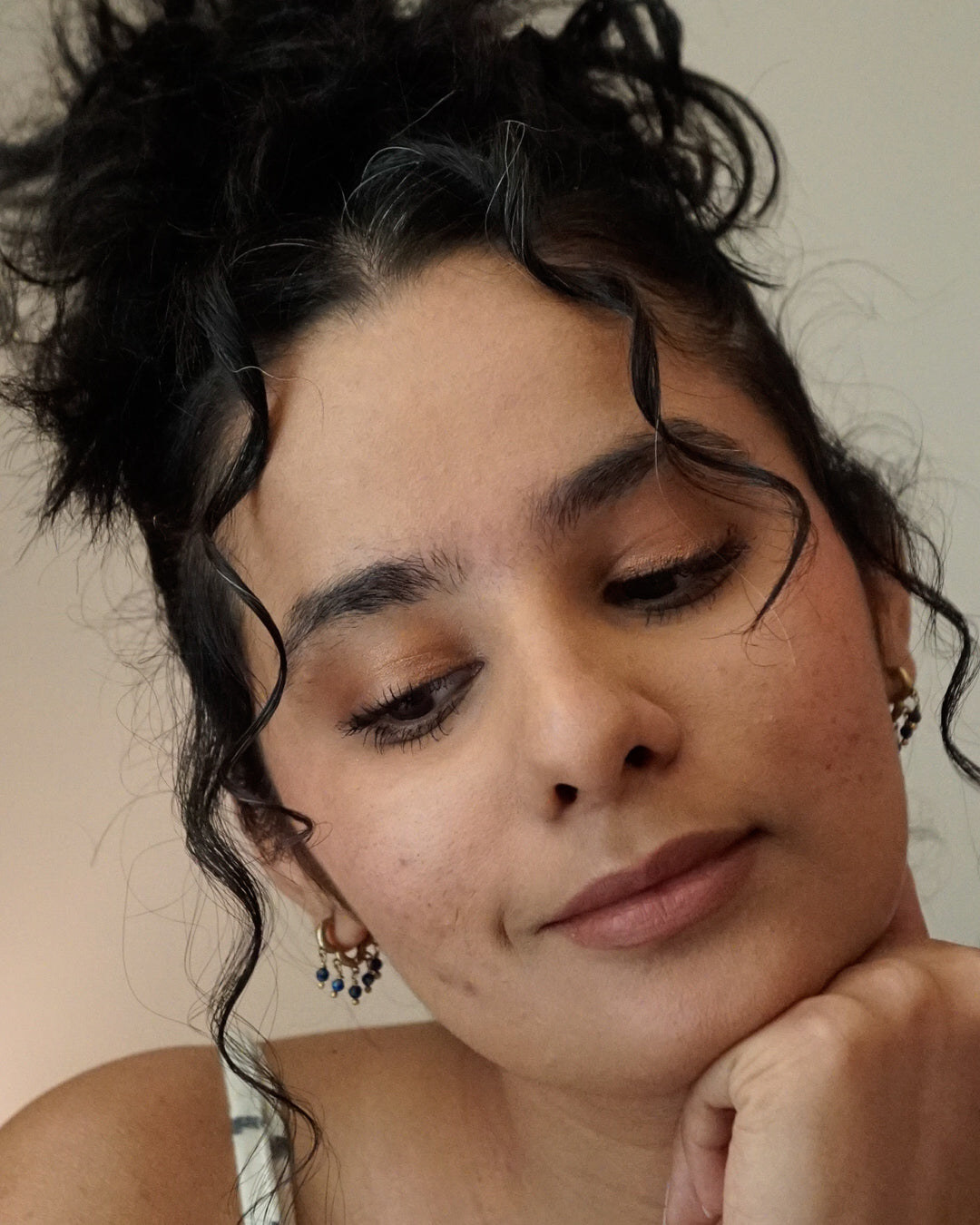 Lapis Lazuli Huggies