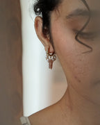 Sunstone and pearl Huggies