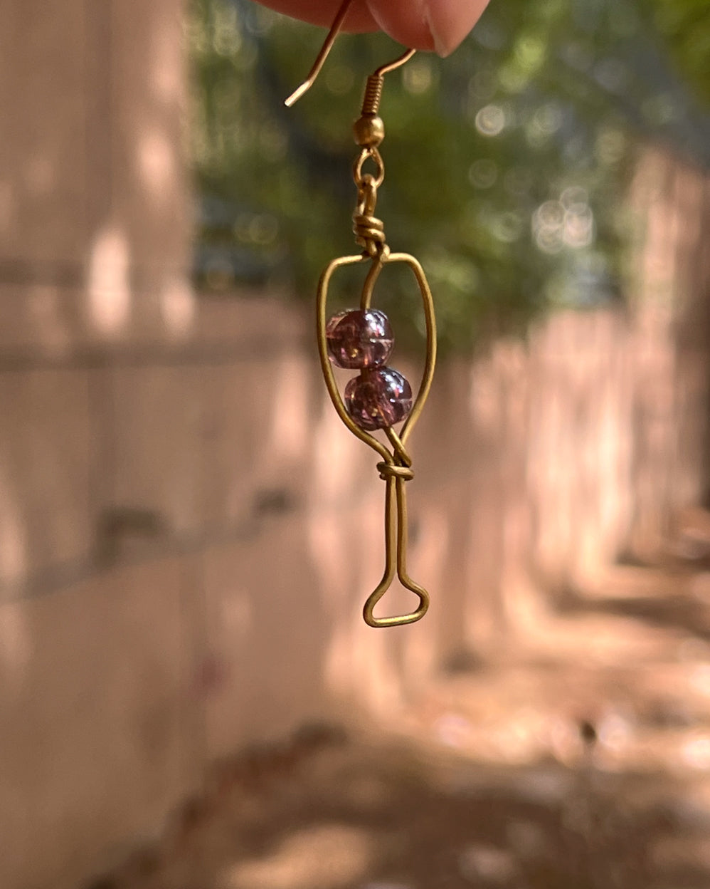 Wine Earrings